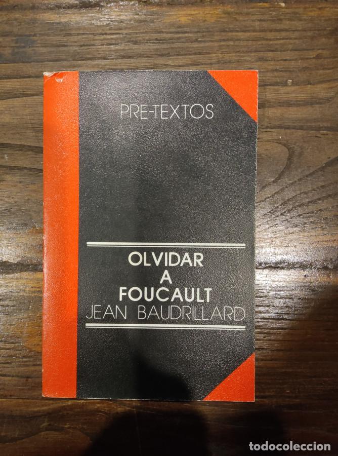 Libros: OLVIDAR A FOUCAULT - JEAN BAUDRILLARD - Foto 1