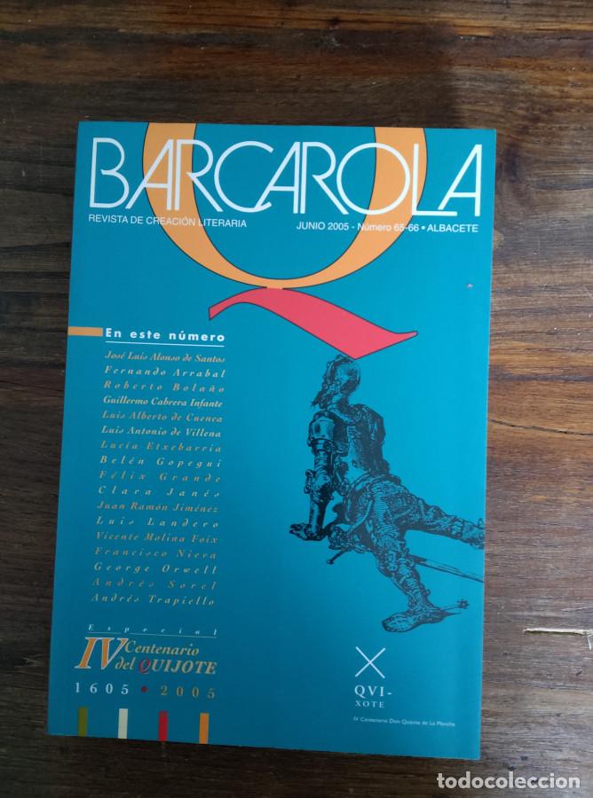 Libros: BARCAROLA N&Uacute;MERO 65-66 REVISTA DE CREACI&Oacute;N LITERARIA - VVAA
