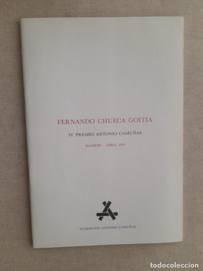 B&uuml;cher: IV Premio Antonio Camu&ntilde;as - Fernando Chueca Goitia