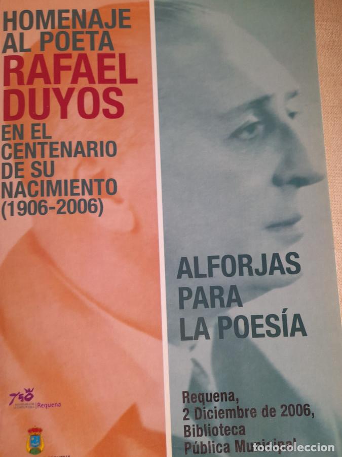 books: Homenaje al poeta Rafael Duyos. Centenario de su nacimiento 1906-2006 - VV-AA