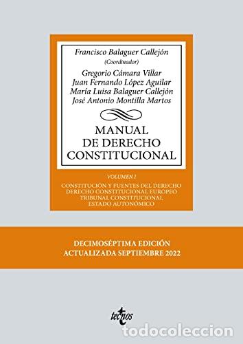 Libros: MANUAL DE DERECHO CONSTITUCIONAL: Volumen I: Constituci&oacute;n y fuentes del Derecho. Derecho Constitucio