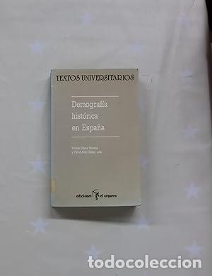 Livres: Demograf&iacute;a hist&oacute;rica en Espa&ntilde;a - P&eacute;rez Moreda, Vicente / Reher, David-Sven