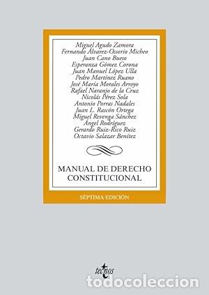 books: MANUAL DE DERECHO CONSTITUCIONAL - AGUDO ZAMORA, MIGUEL Y OTROS