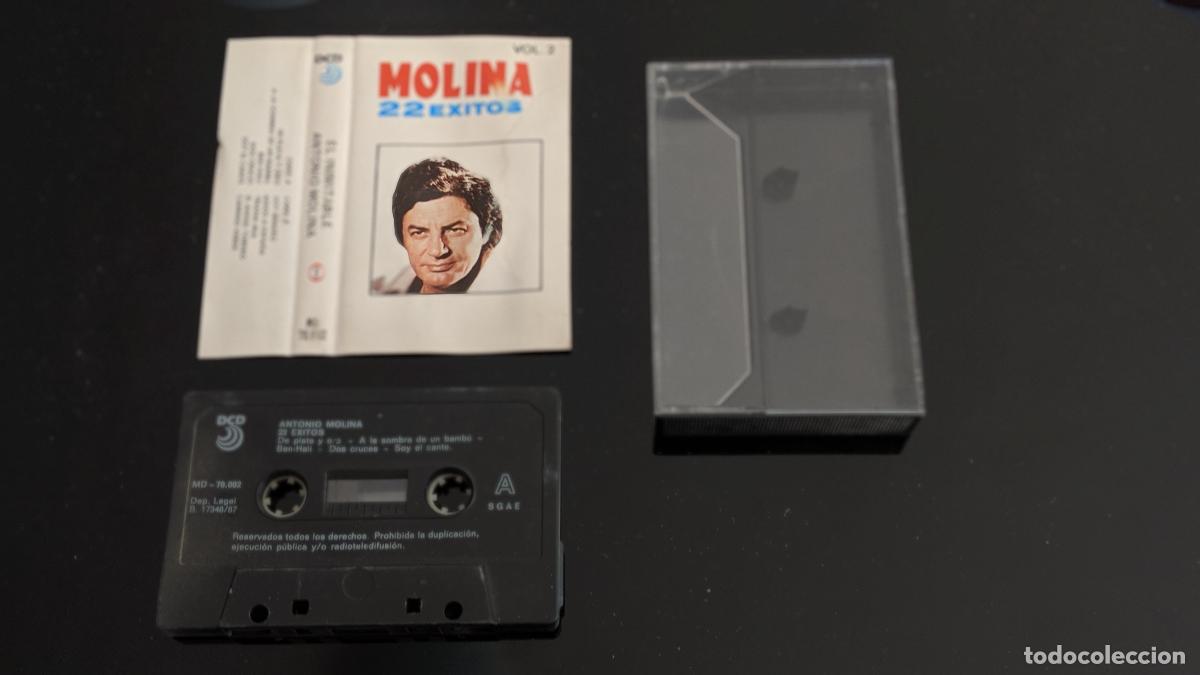 Libros: CASETE ORIGINAL VINTAGE ANTONIO MOLINA-22 EXITOS-ANO 1987