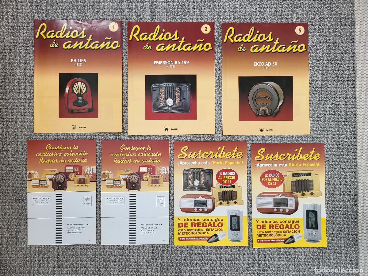 Libros: FOLLETO COLECCIONABLE FABBRI RADIOS ANTANO FASCICULOS 1 2 5 FOLLETOS ANO 2004