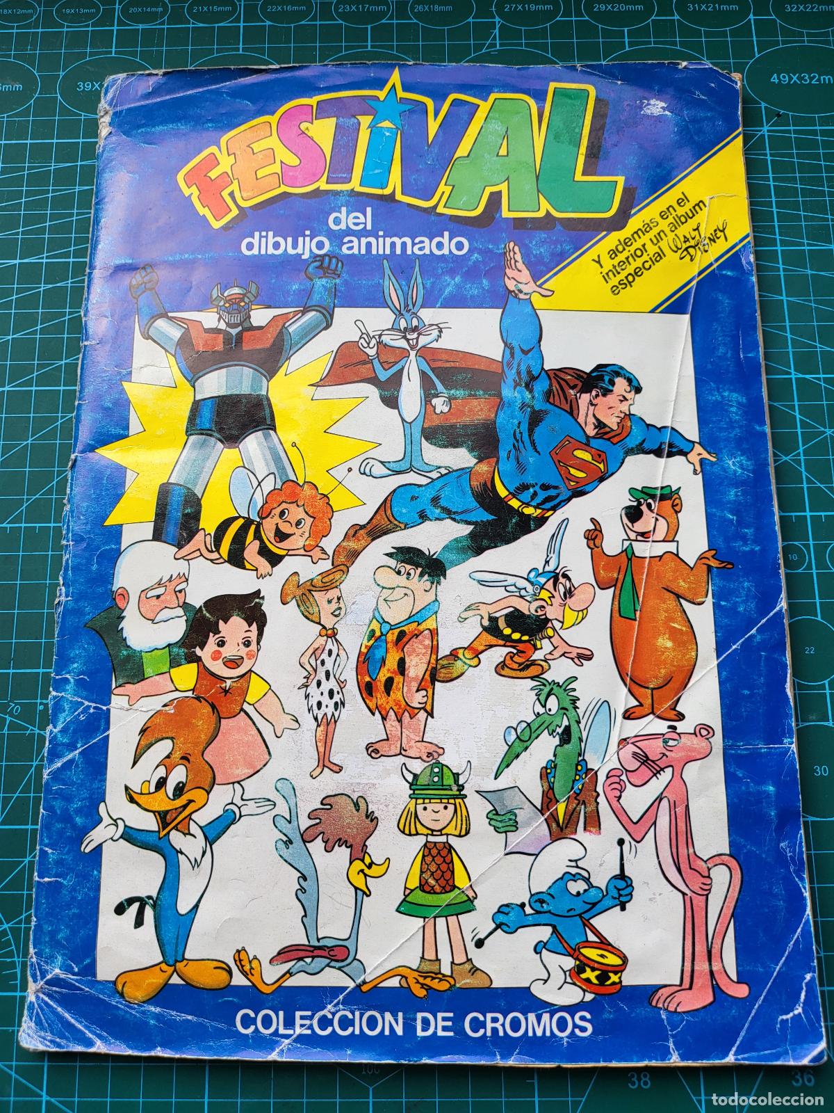 Libri di seconda mano: ALBUM CROMOS DISNEY FESTIVAL DIBUJO ANIMADO 150 PEGADOS COMIC TV CINE