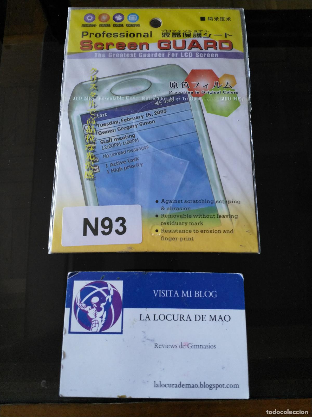 Libros: NOKIA N93 - NUEVO BRAND NEW PROTECTOR PANTALLA SCREEN PROTECTOR - Foto 1