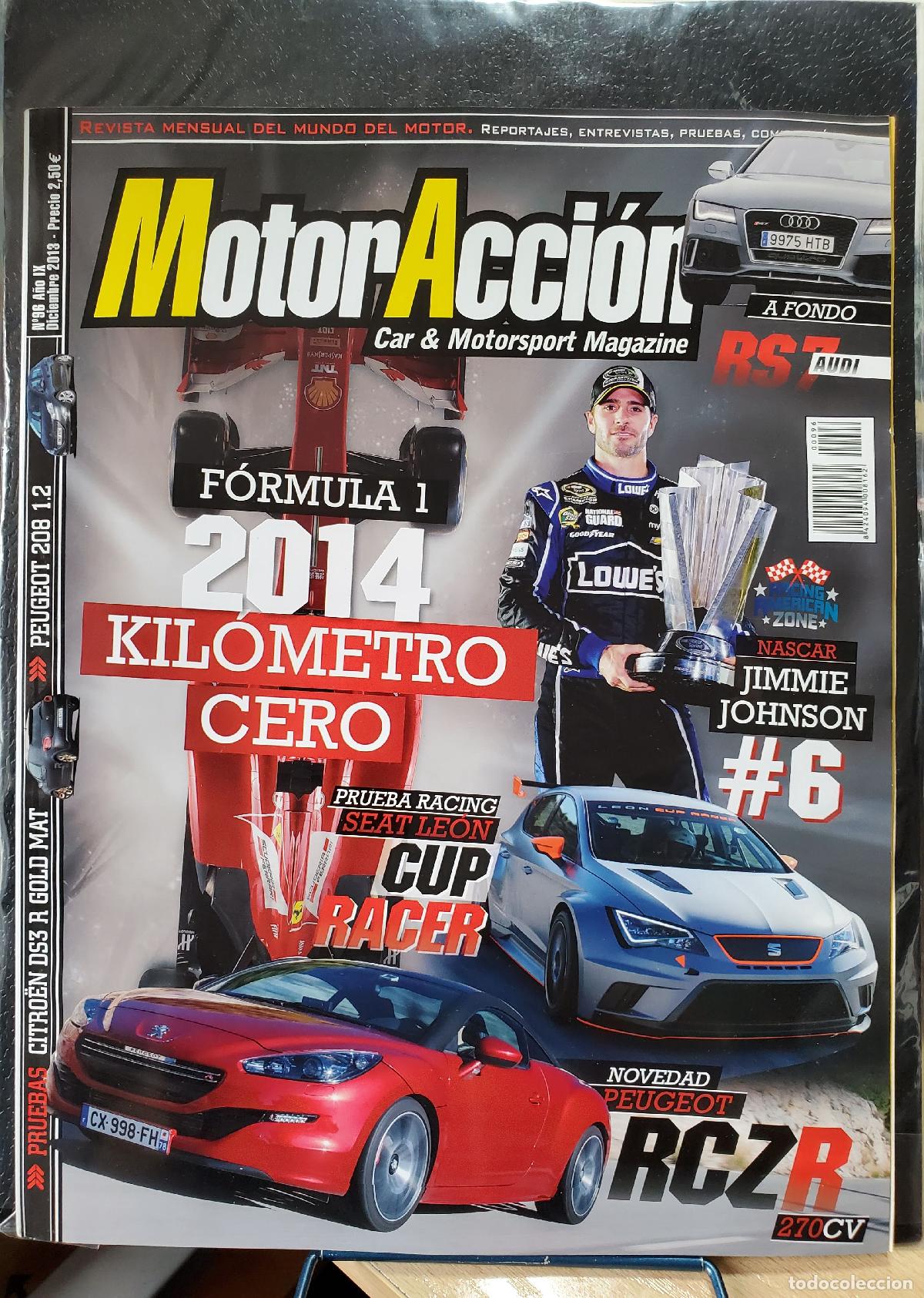 Libros: REVISTA COCHES CAR MOTOR ACCION 96 DICIEMBRE 2013 FORMULA 1 JIMMIE JOHNSON RCZR