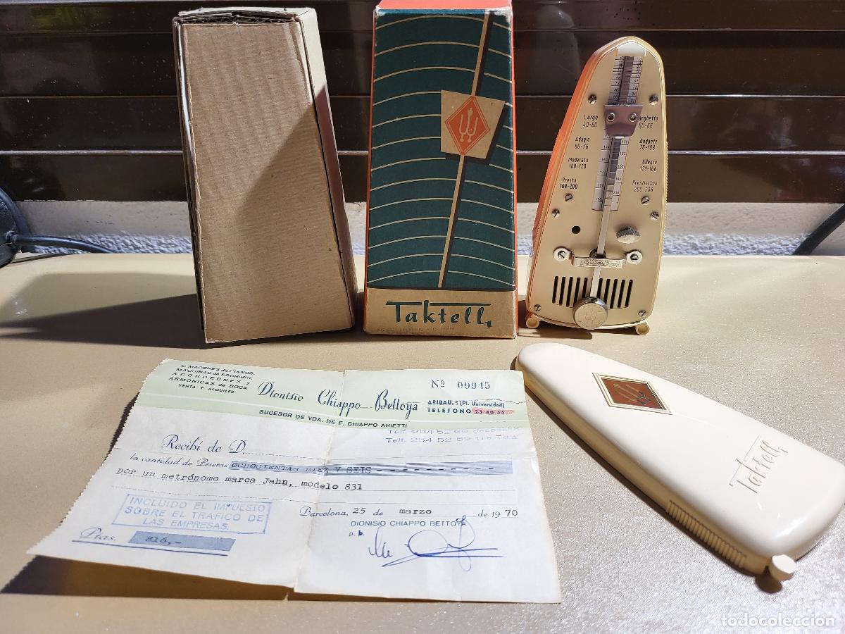 B&uuml;cher: METRONOMO TAKTELL MARFIL IVORY ORIGINAL 1970 CAJA BOX WORKING GOOD CONDITION