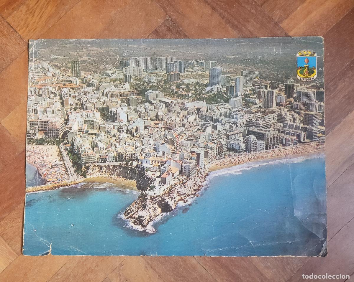 Libros: POSTER BENIDORM 38*28 CM VISTA AEREA FOTO ORIGINAL ANTIGUA PHOTO