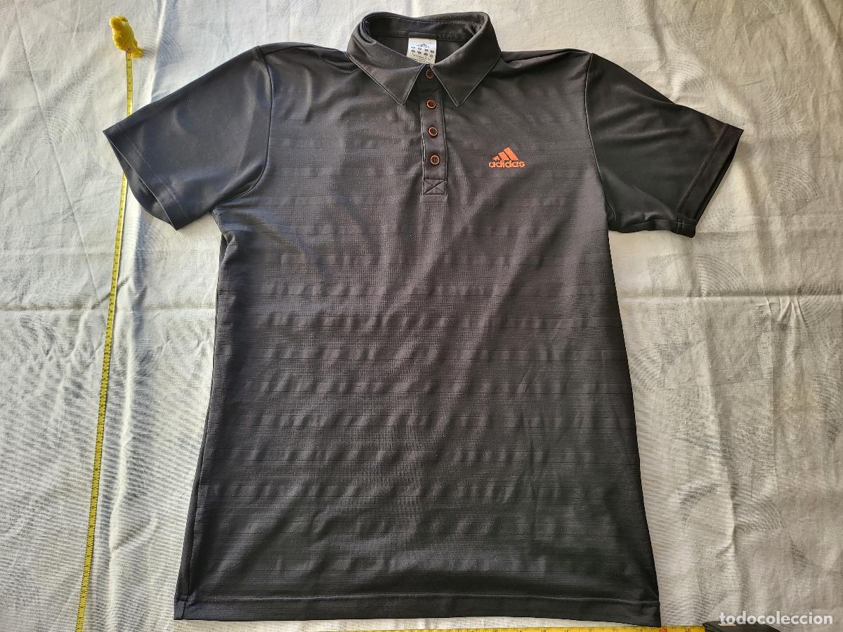 Libros: POLO ADIDAS GIMNASIO BOTONES GYM TALLA S COL NEGRO MAT POLIESTER TSHIRT