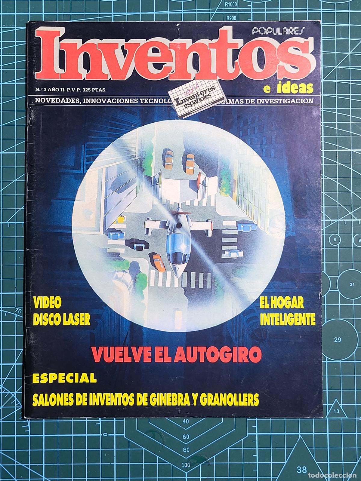 Libros: REVISTA INVENTOS POPULARES AUTOGIRO DISCO LASER NUM 3 ANOS 80 IDIOMA SPA VINTAGE