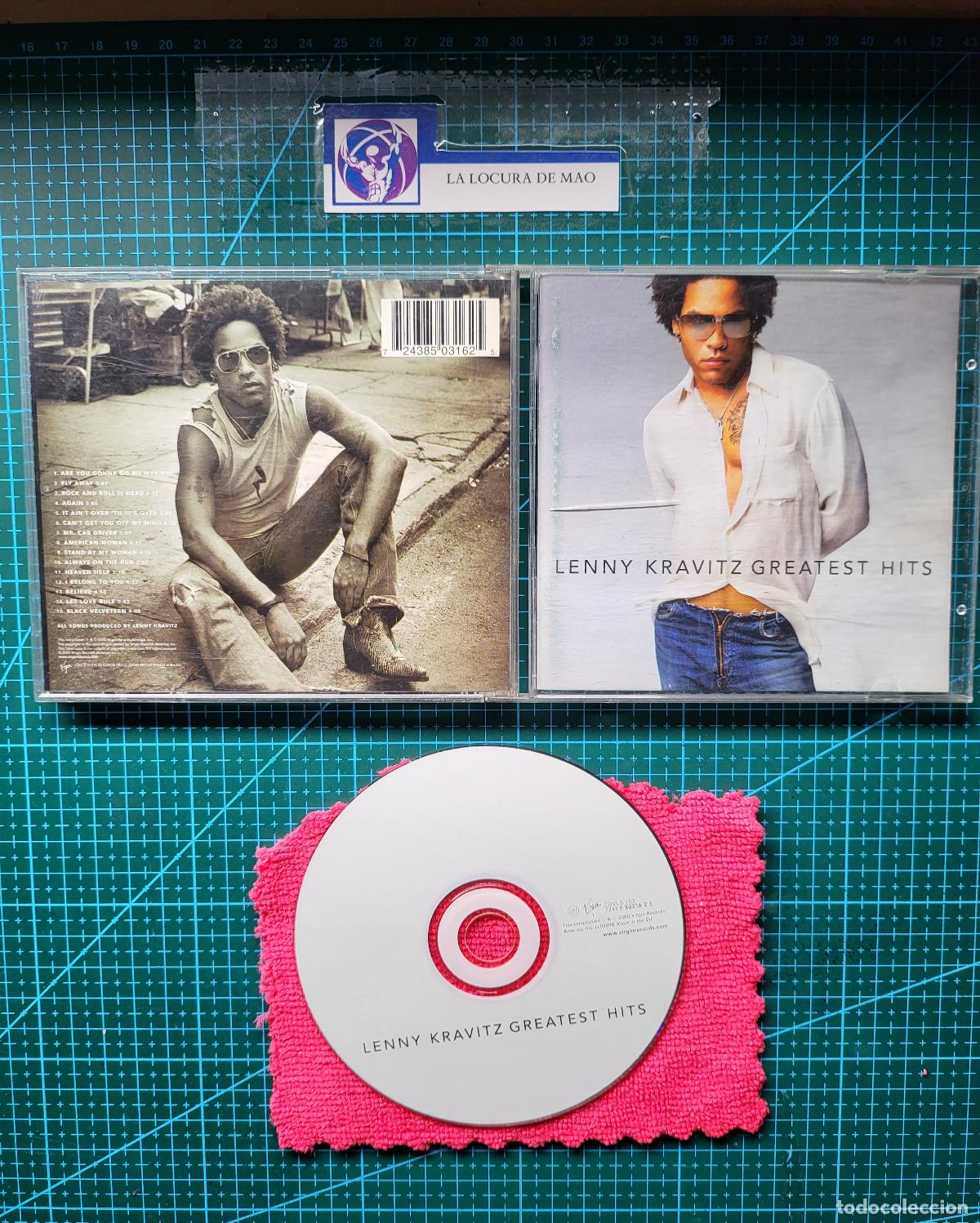 Libros: LENNY KRAVITZ GREATEST HITS ANO 2000 CD COMPACT DISC VIRGIN -ORIGINAL USED - Foto 1