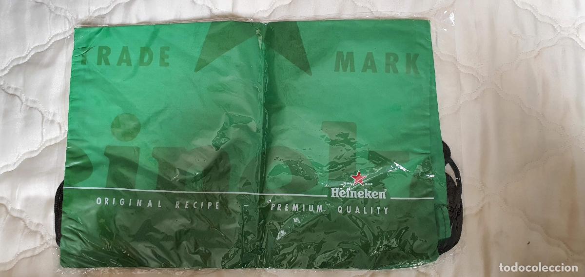Libros: MOCHILA VERDE HEINEKEN ORIGINAL SIN USO - Foto 1