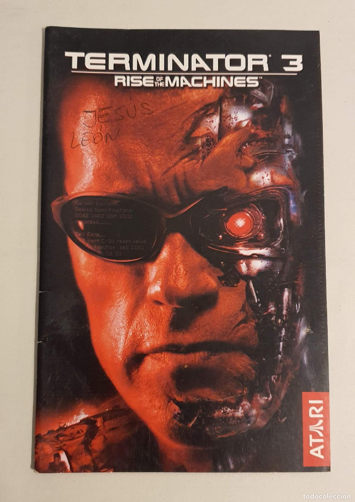 Libros: SOLO MANUAL PLAYSTATION 2 TERMINATOR 3 RISE MACHINES PLAY 2 PS2 SONY