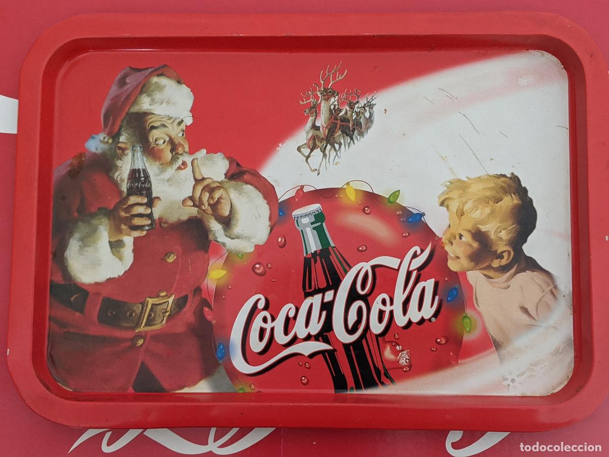 Libros: COCACOLA COLECCION BANDEJA 40X29 PAPA NOEL METAL ORIGINAL GENUINO