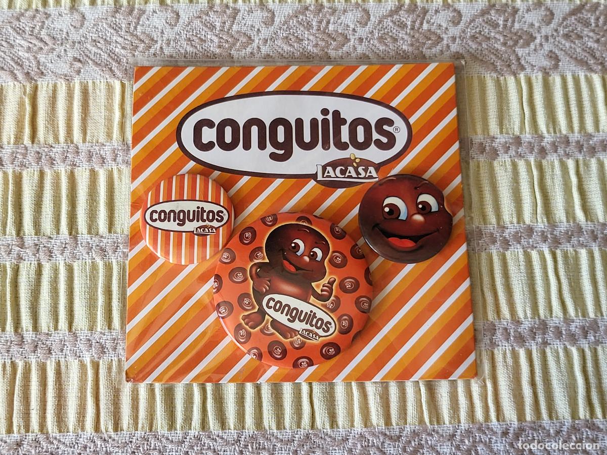 Libros: CHAPAS CONGUITOS LACASA LOTE 3 X CHOCOLATES COLECCION NEW BLISTER RARO ORIGINAL