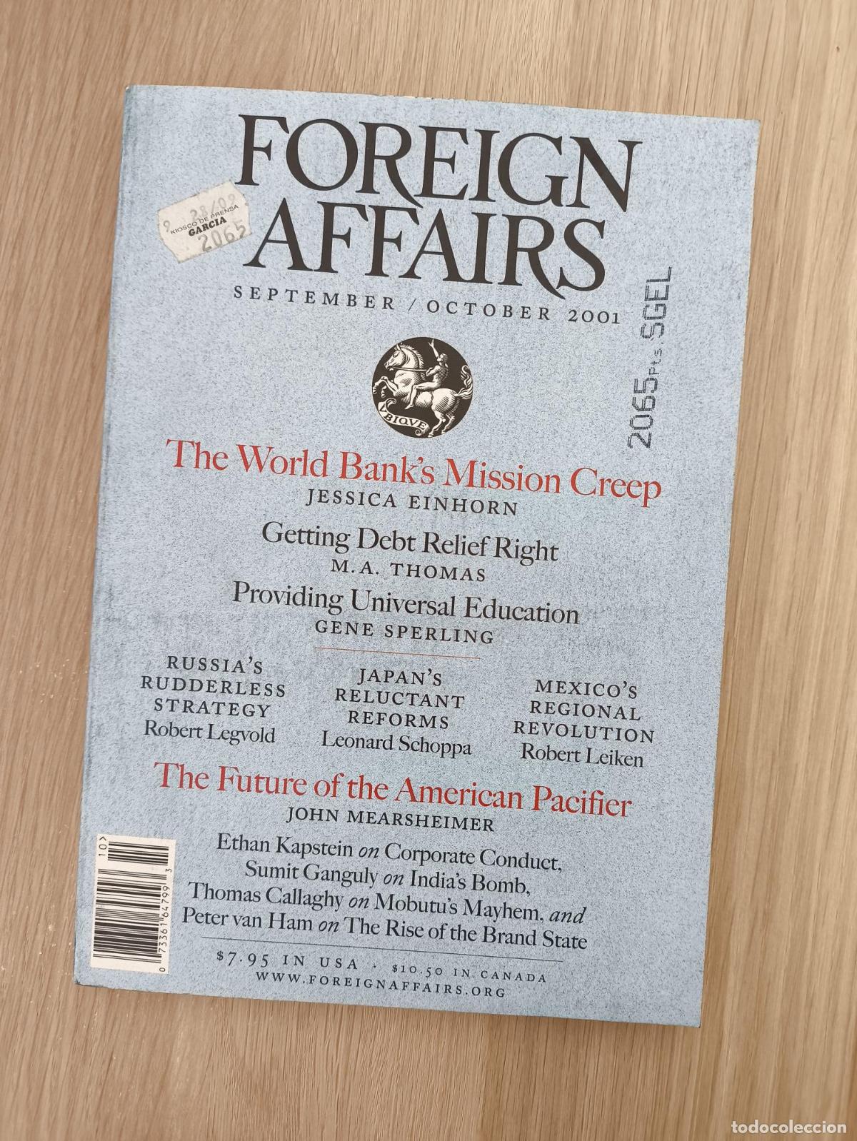 Libros: Foreign Affairs. The World Bank&acute;s Mission Creep - Foreign Affairs.