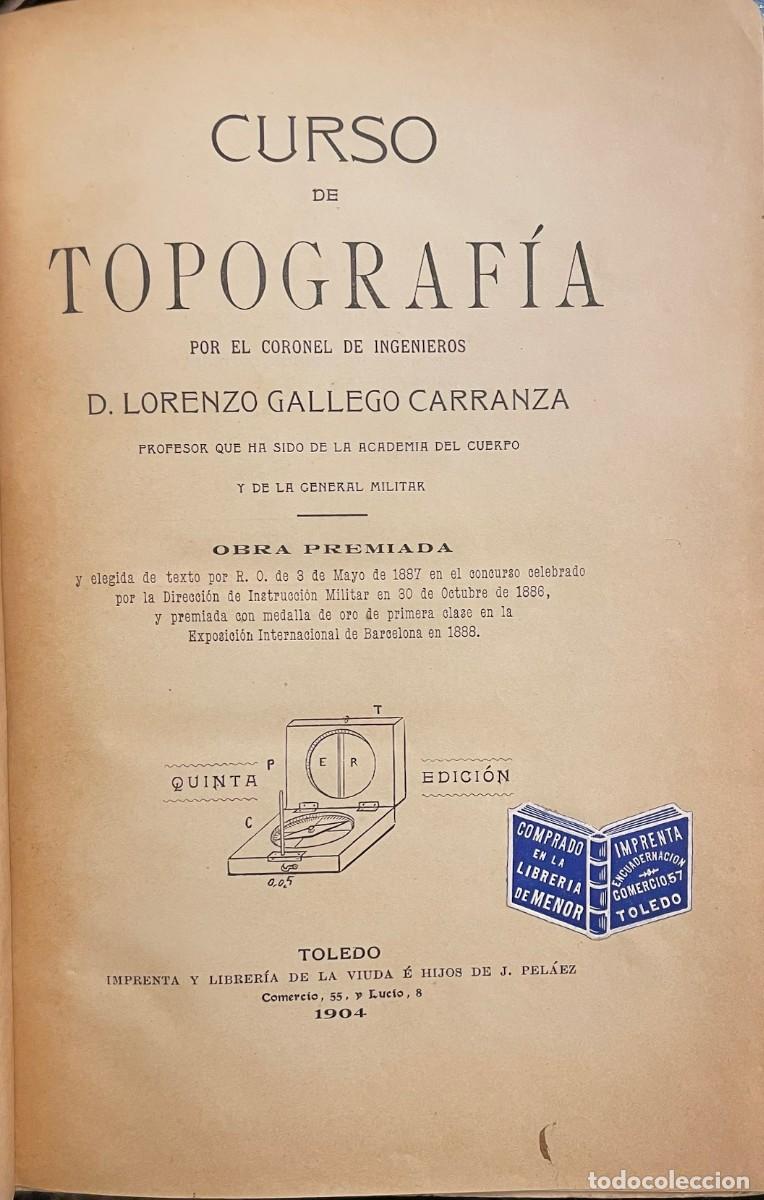 books: Lorenzo Gallego Carranza . Curso de Topograf&iacute;a