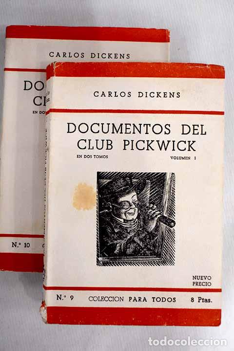 Libros: Documentos p&oacute;stumos del Club Pickwick.- Dickens, Charles - Foto 1