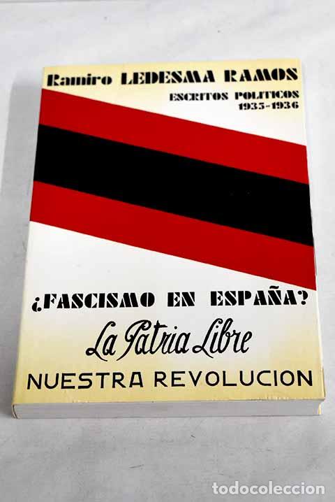 Libros: &iquest;Fascismo en Espa&ntilde;a?.- Ledesma Ramos, Ramiro - Foto 1