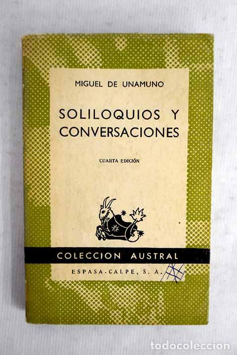 Libros: Soliloquios y conversaciones.- Unamuno, Miguel de - Foto 1