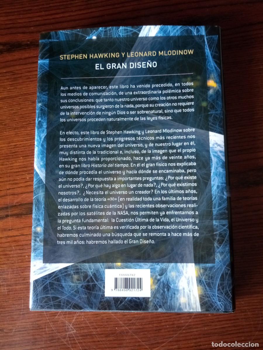 Libros: &rdquo;El gran dise&ntilde;o&rdquo;, Stephen Hawking & Leonard Mlodinow - Foto 2