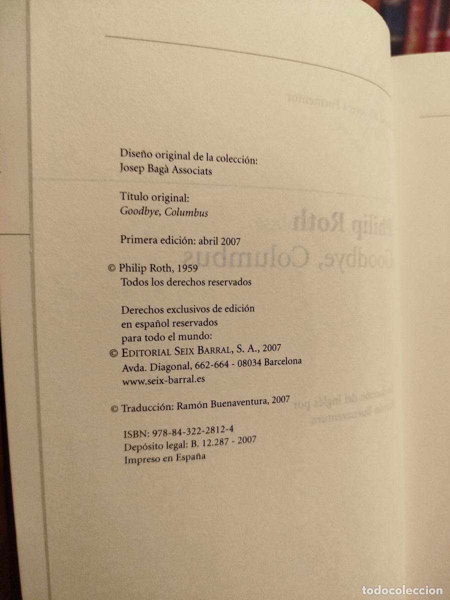 Libros: Goodbye, Columbus - Roth, Philip - Foto 5