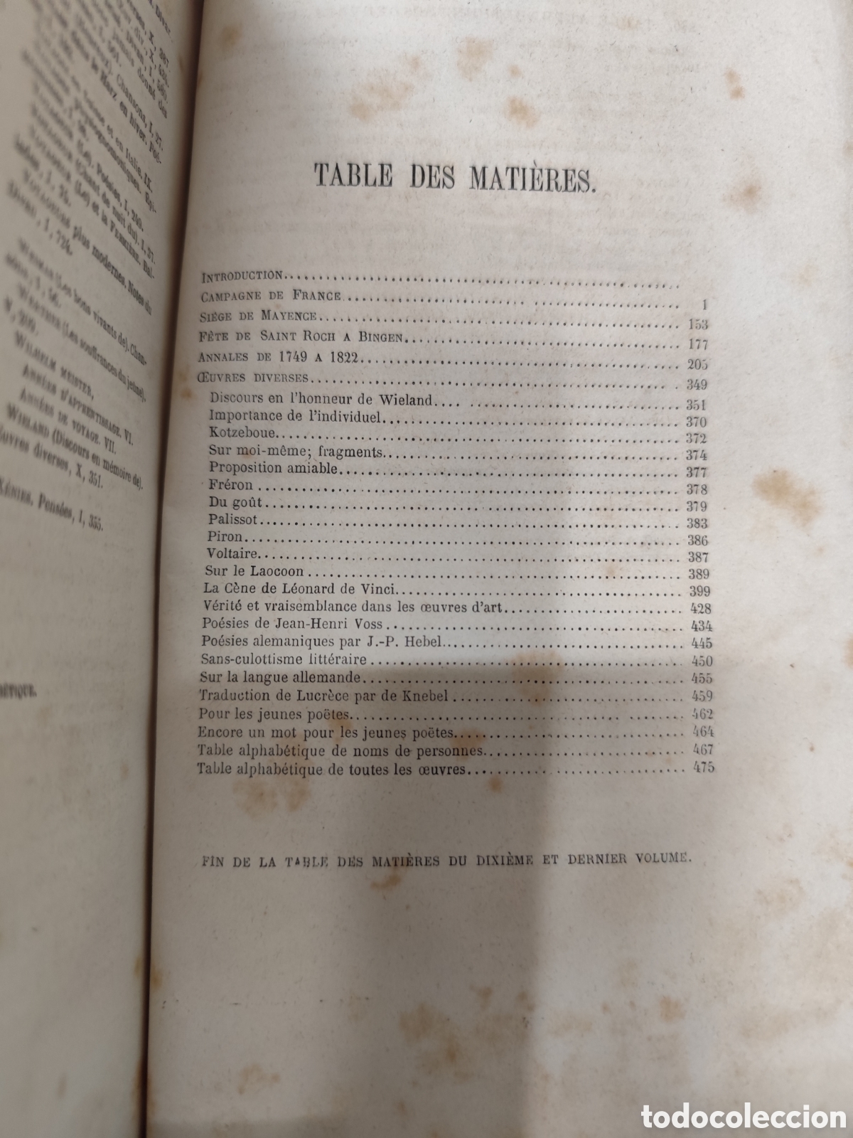 Libros: MELANGES. MEZCLAS. A&ntilde;o 1874 - GOETHE - Foto 4
