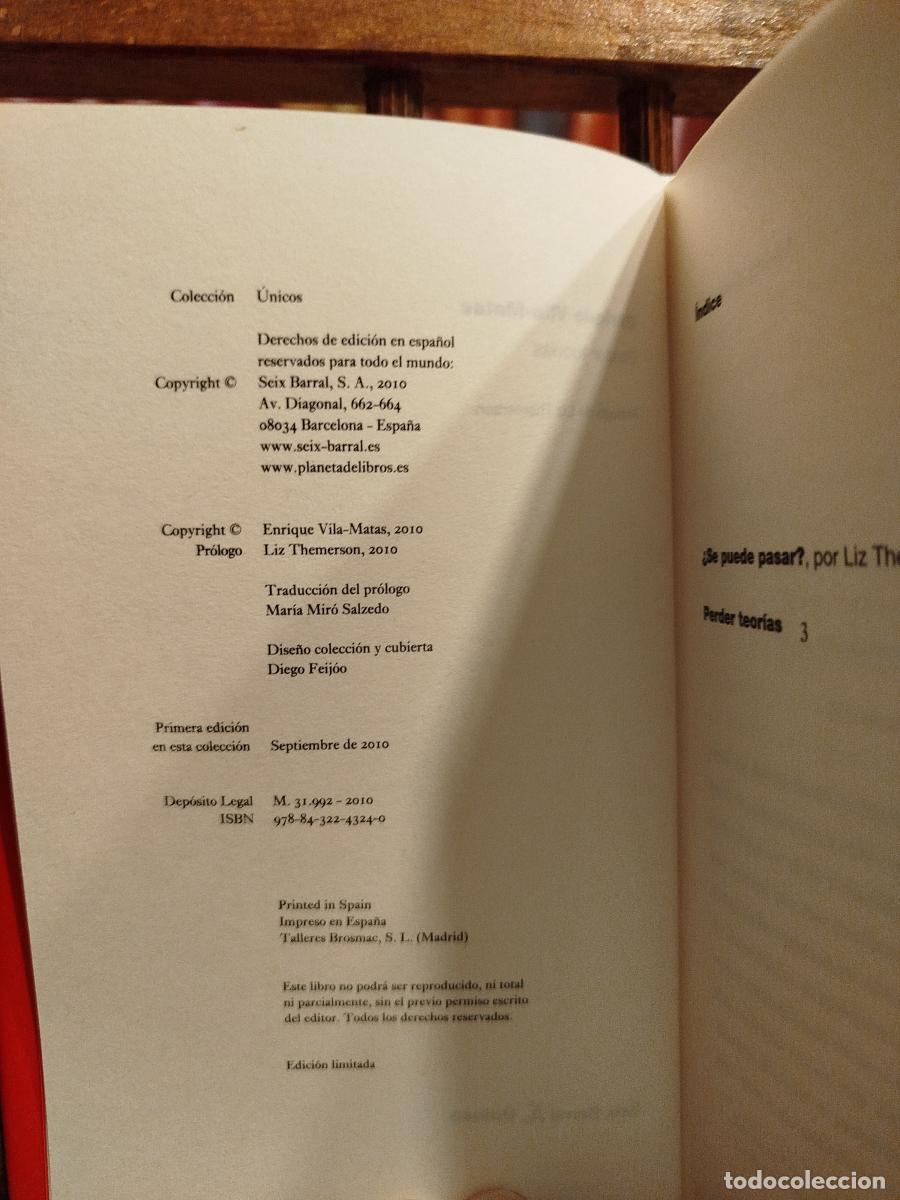 Libros: Perder teor&iacute;as - Vila-Matas, Enrique - Foto 5