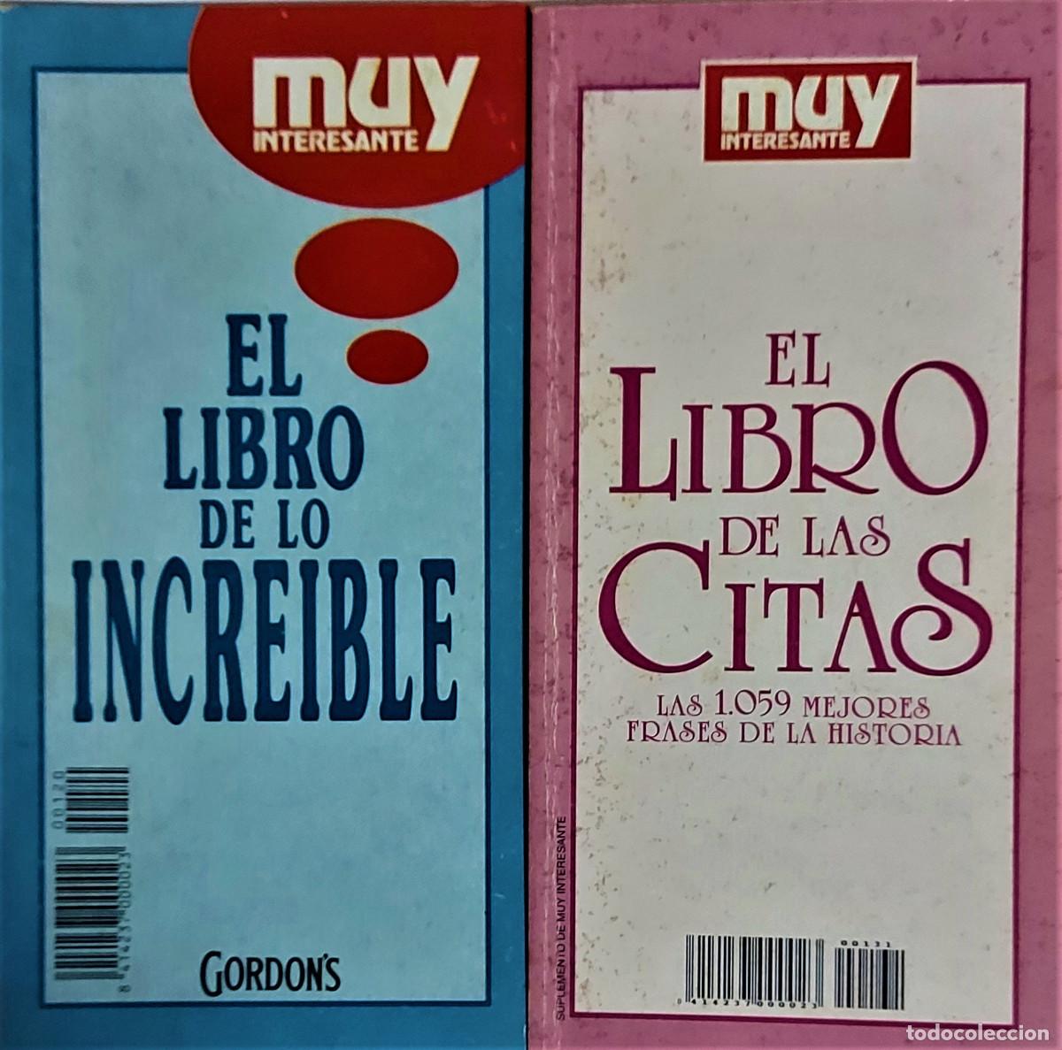 Libros: EL LIBRO DE LAS CITAS Y EL LIBRO DE LO INCREIBLE - MUY INTERESANTE - Foto 1