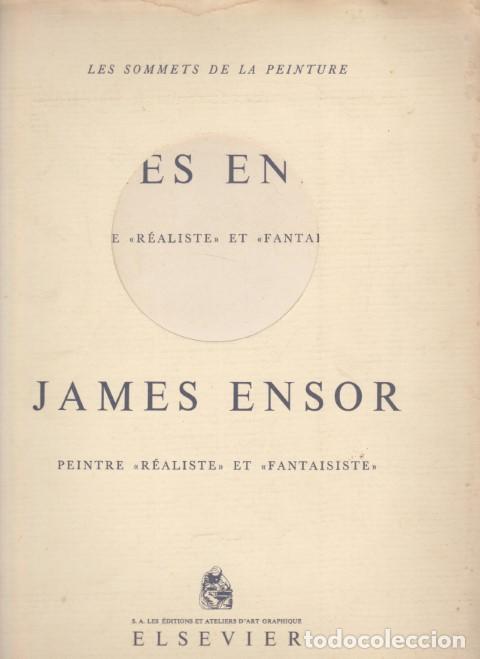 Libros: JAMES ENSOR. PEINTRE R&Eacute;ALISTE ET FANTAISISTE - Foto 1