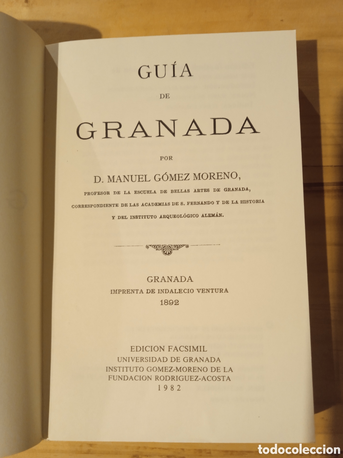 Libros: Guia de Granada edici&oacute;n facs&iacute;mil 1982 Manuel G&oacute;mez Moreno - Foto 7