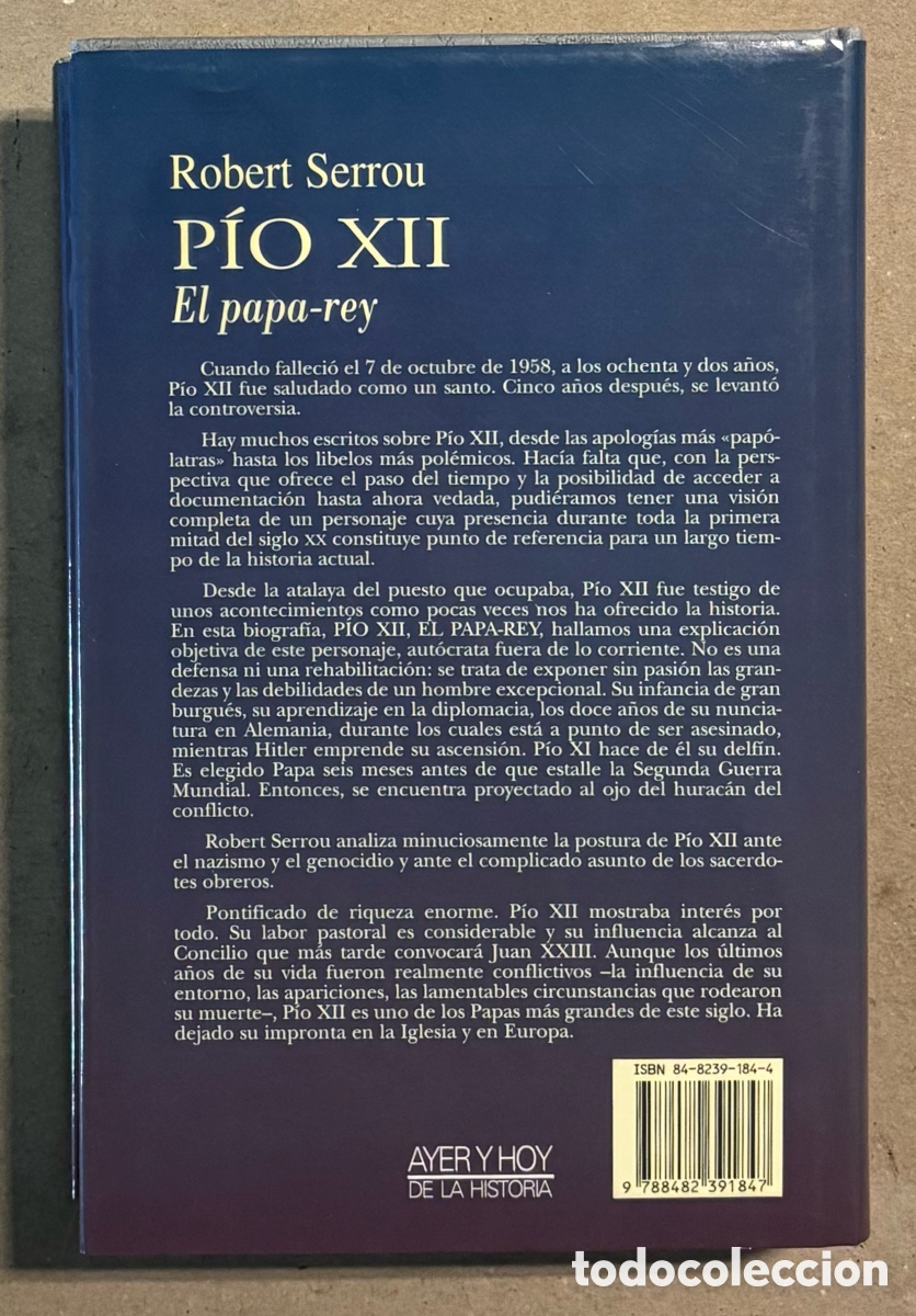 Libros: P&Iacute;O XII EL PAPA-REY. ROBERT SERROU. EDICIONES PALABRA 1996. - Foto 7