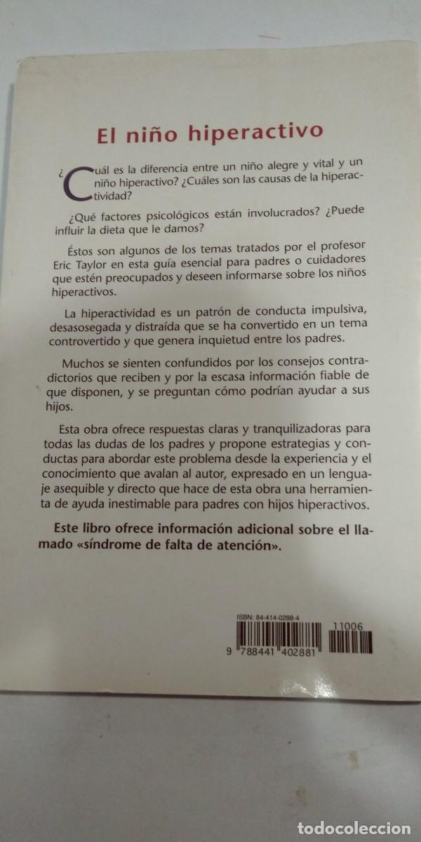 Libros: El ni&ntilde;o hiperactivo Dr. Eric Taylor - Foto 2