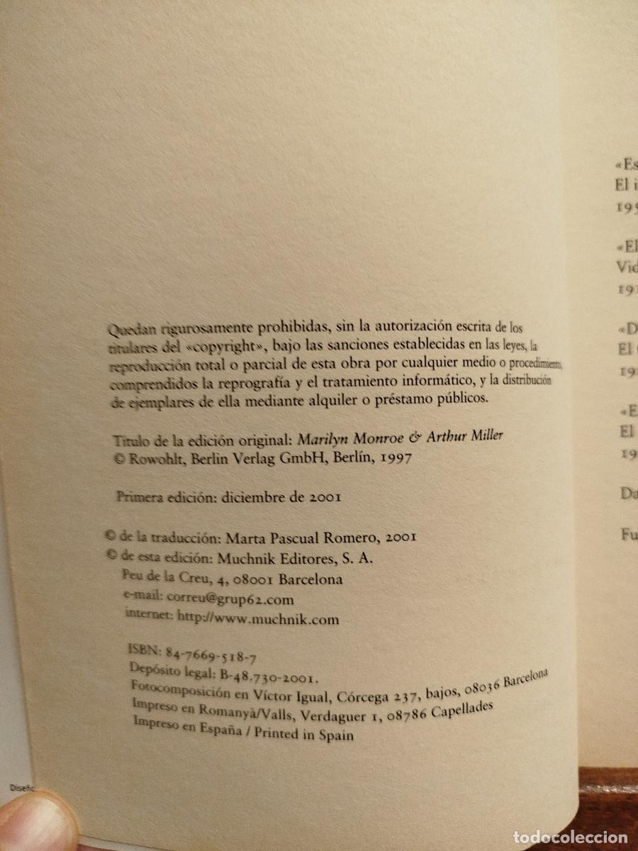 Libros: Marilyn Monroe y Arthur Miller - Maerker, Christa - Foto 4