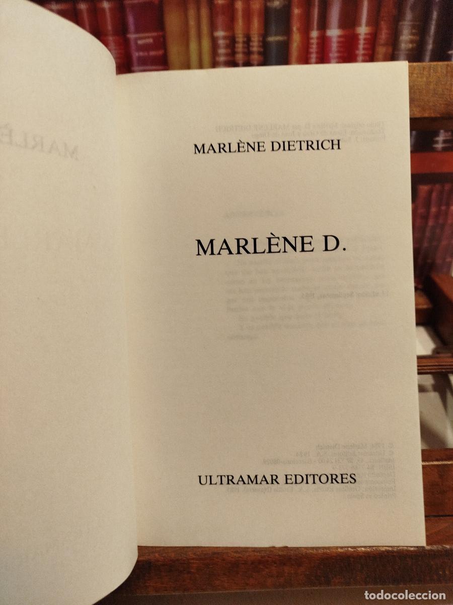 Libros: Marl&egrave;ne D. por Marlene Dietrich - Dietrich, Marlene (1901-1992) - Foto 4