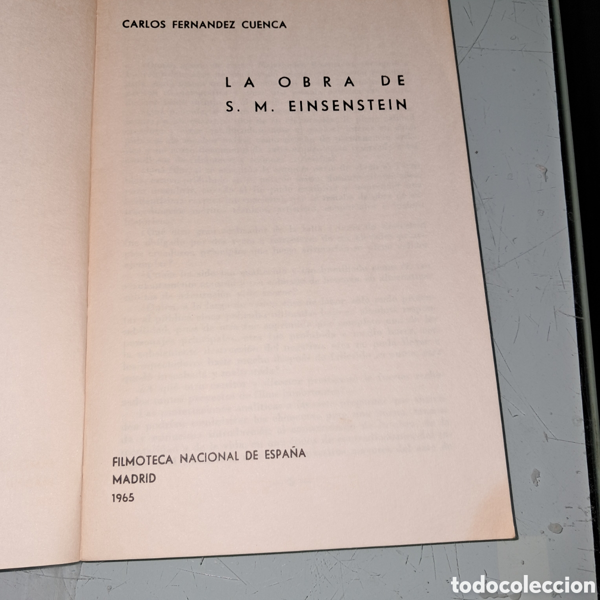 Libros: S.M.Eistein, Carlos Fern&aacute;ndez Cuenca, 1965 - Foto 2