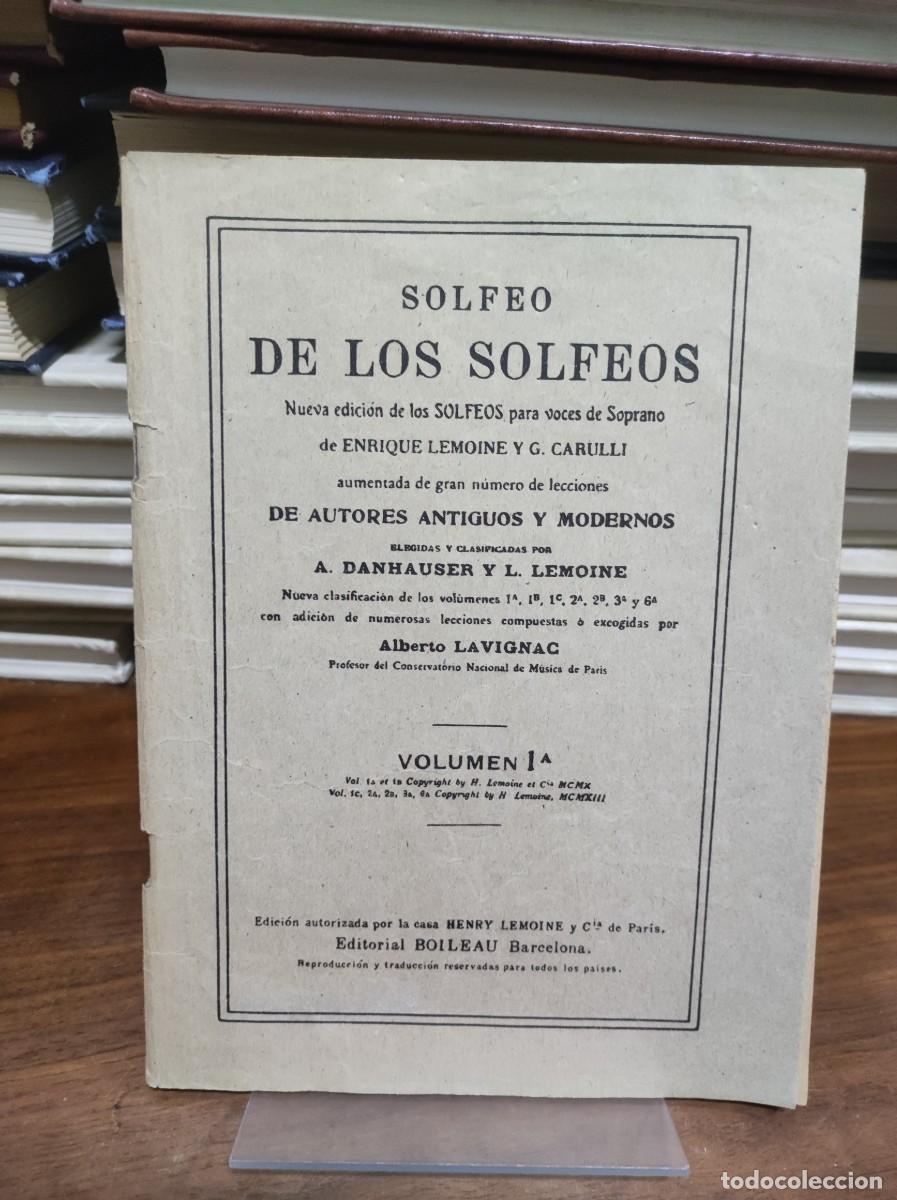 Libros: Solfeo de los Solfeos (Vol. 1A) A. Lavignac / E. Lemoine Boileau (Barcelona) - Foto 1