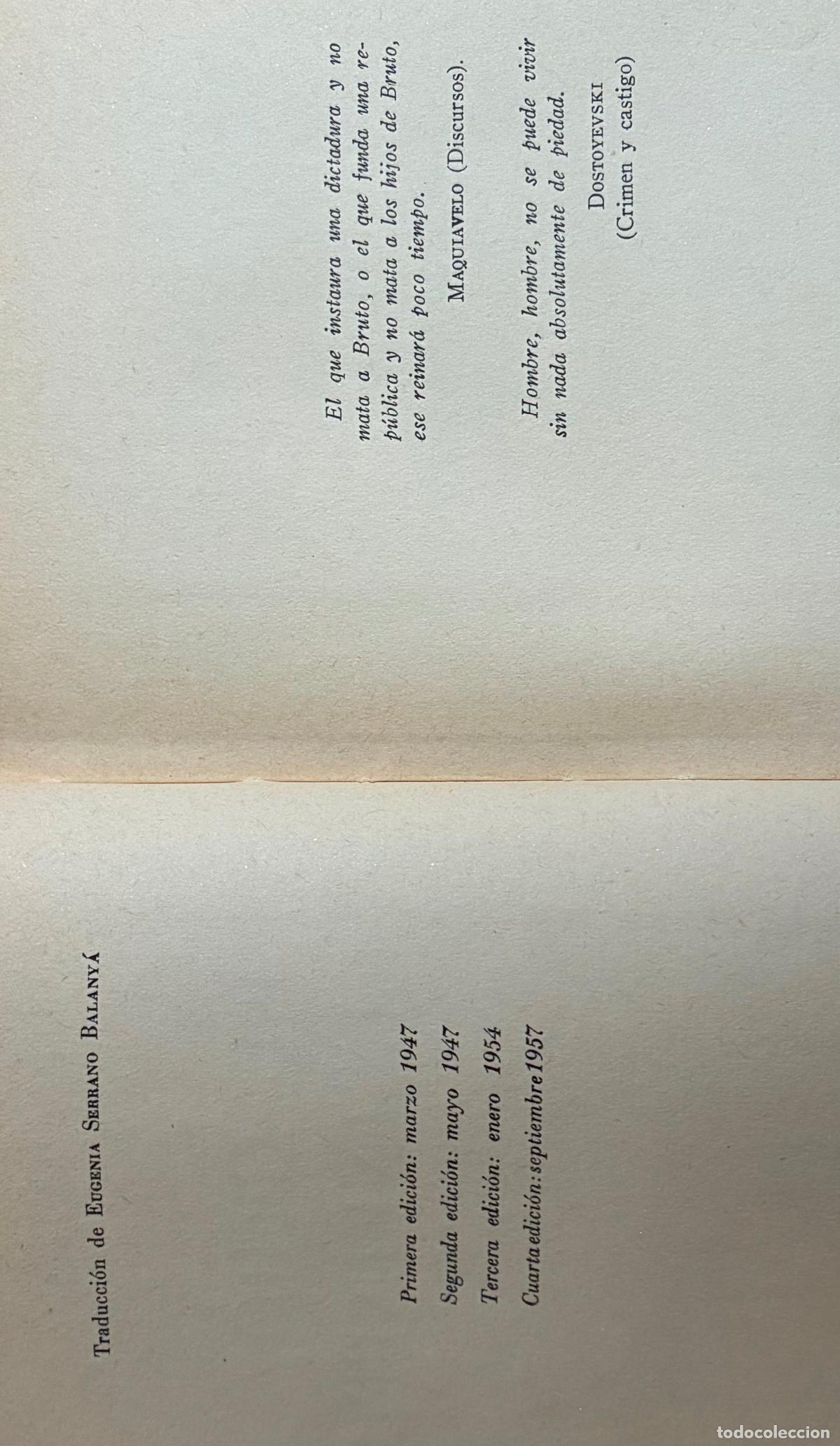 Libros: EL CERO Y EL INFINITO, Arthur Koestler - Foto 3