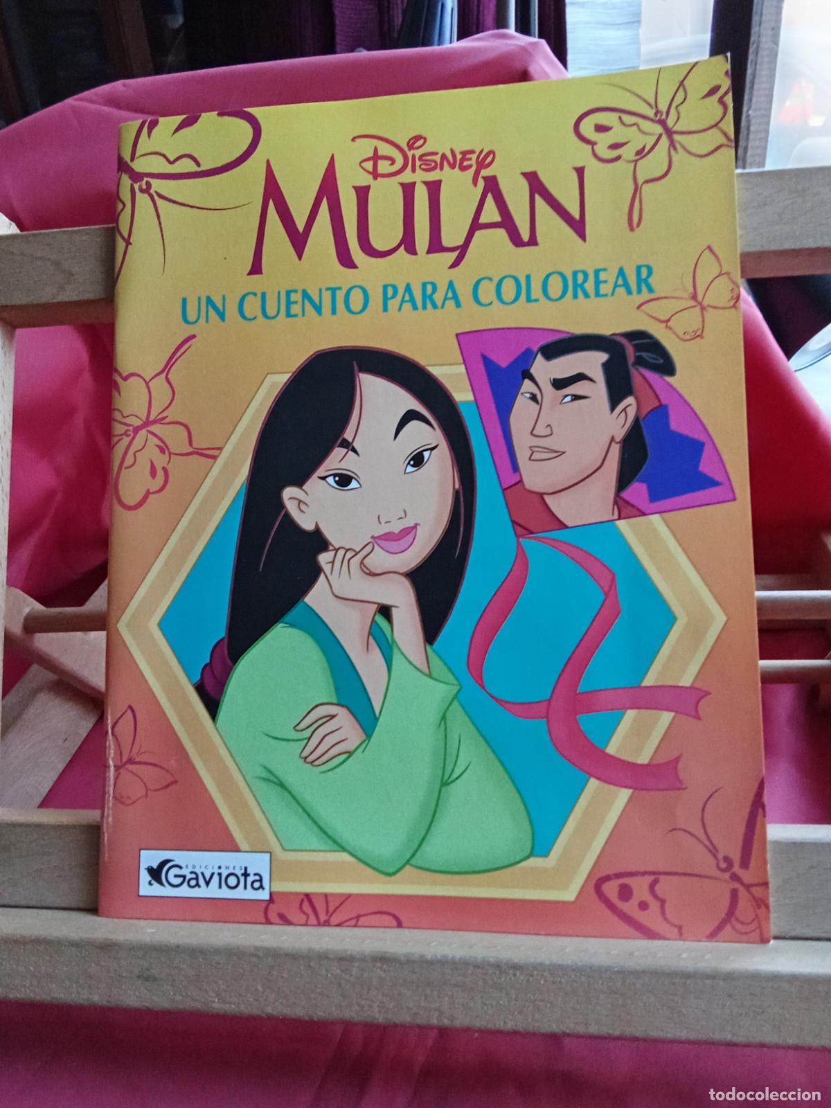 Libros: Mulan un cuento para colorear. Disney CO.1707 - Foto 1