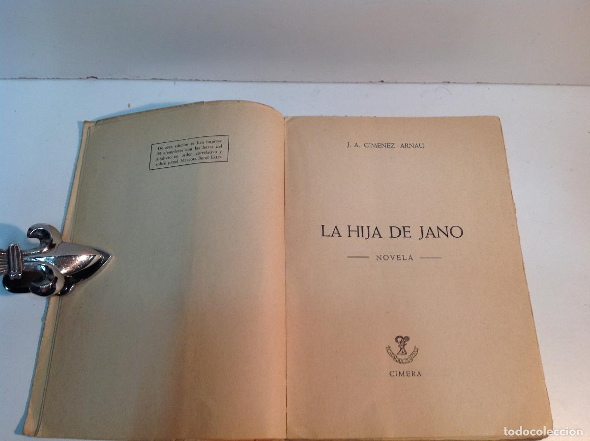 Libros: LA HIJA DE JANO GIMENEZ ARNAU J A 1946 - Foto 3
