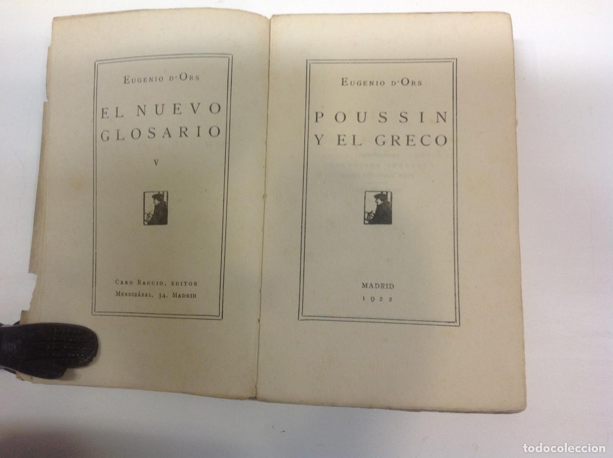 Libros: POUSSIN Y EL GRECO 1922 DORS EUGENIO 1922 - Foto 4