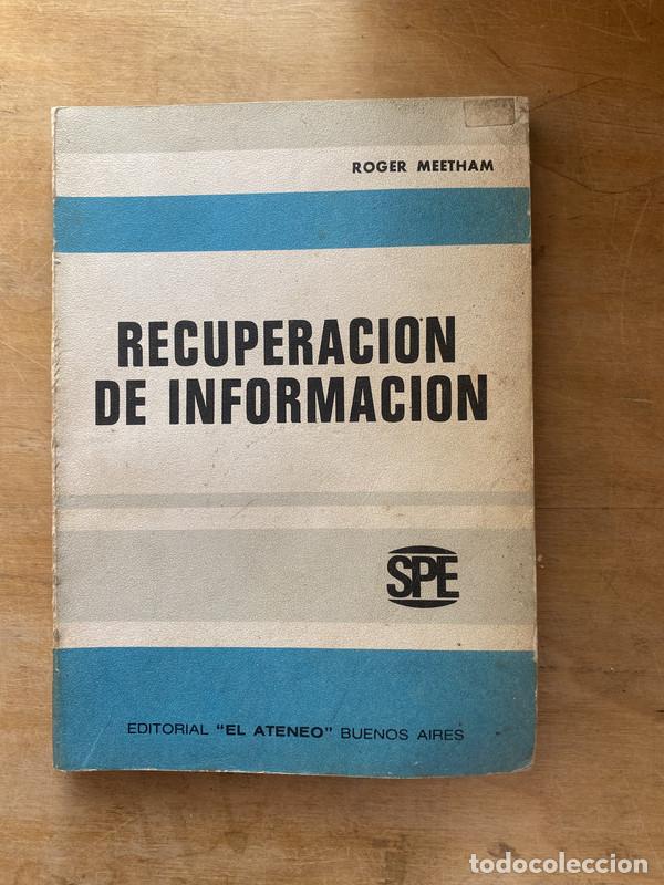 Libros: Recuperacion de informacion - Meetham Roger