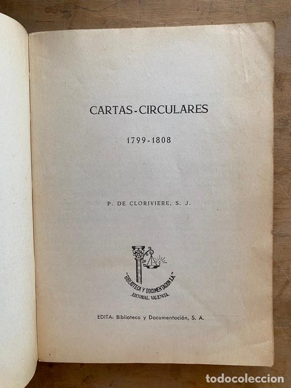 books: Cartas circulares (1799-1808) - De Cloriviere S. J P