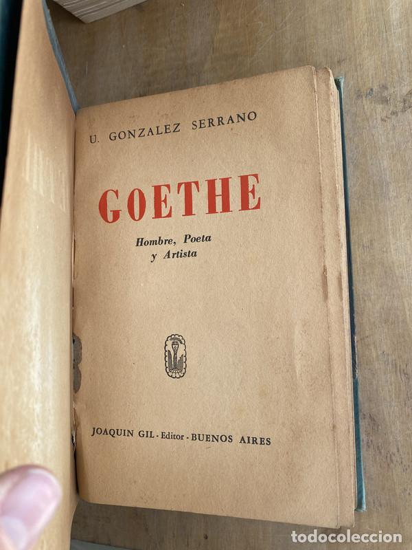 Libros: Goethe - Gonzalez Serrano - Foto 1