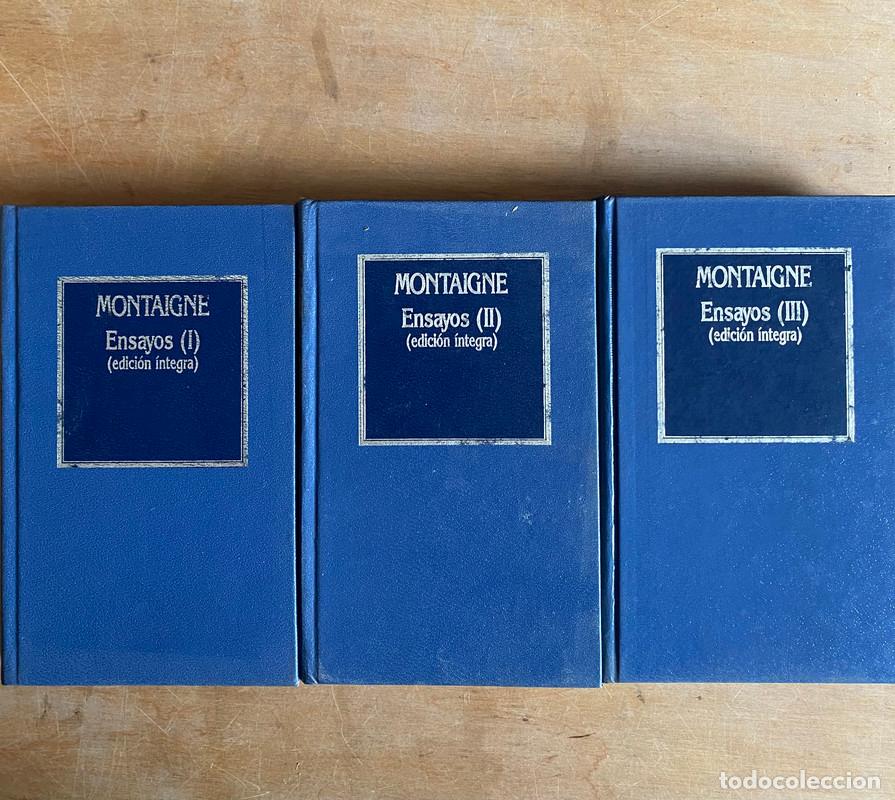 Libros: Ensayos (I II y III) - Montaigne - Foto 1