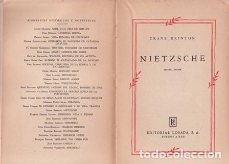 Libros: BRINTON, Crane.- - Nietzsche. - Foto 1