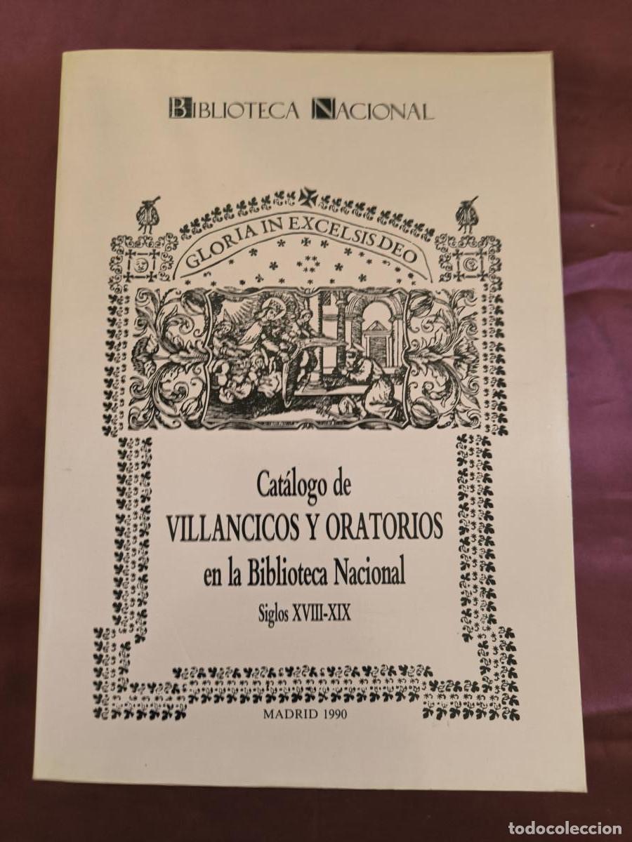 Libros: Cat&aacute;logo de villancicos y oratorios en la Biblioteca Nacional (Siglos XVIII-XIX) -