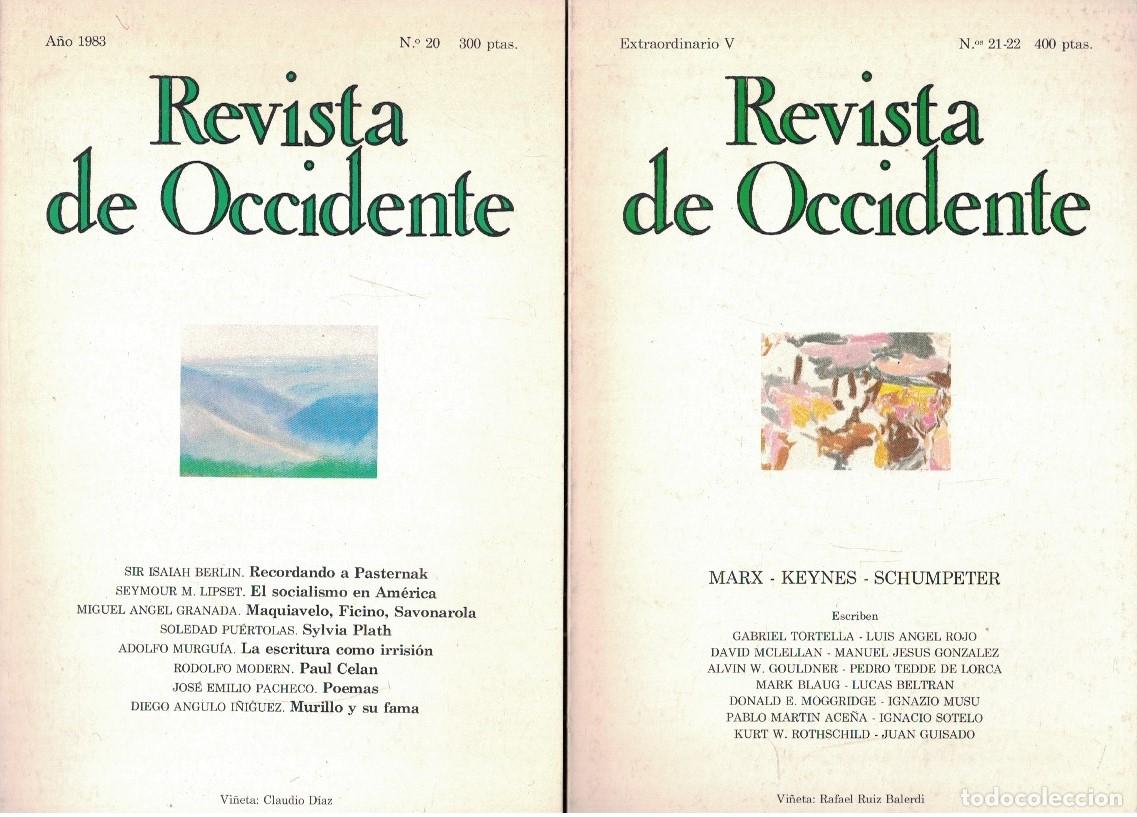 Libros: REVISTA DE OCCIDENTE. N&ordm; 20 Enero al N&ordm; 31 Diciembre. 1983. A&ntilde;o Completo. - Ortega y Gasset. Jos&eacute;,